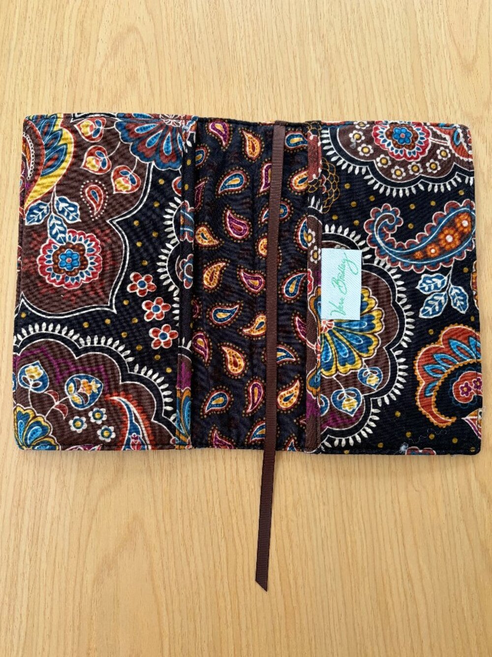Vera Bradley Quilted Paperback Book Cover in Retired Kensington Paisley Pattern